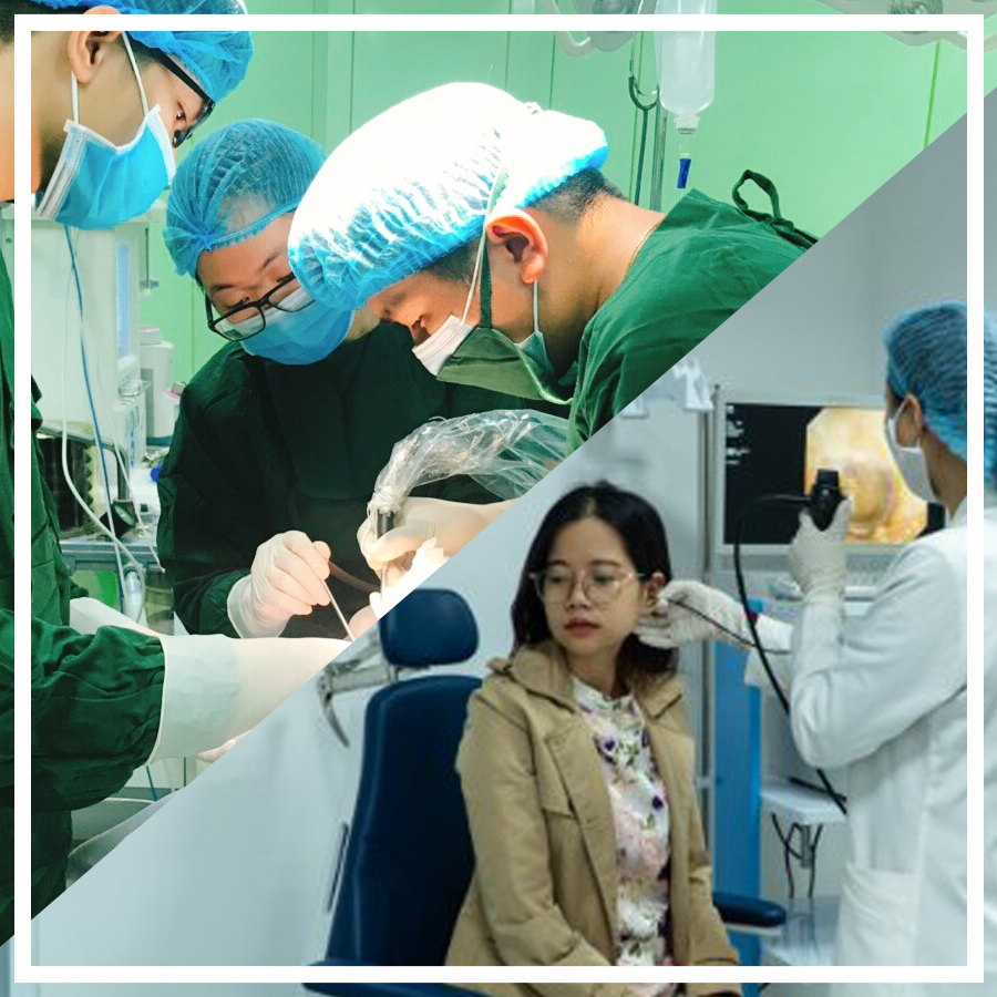 Thăm khám, phẫu thuật tai mũi họng