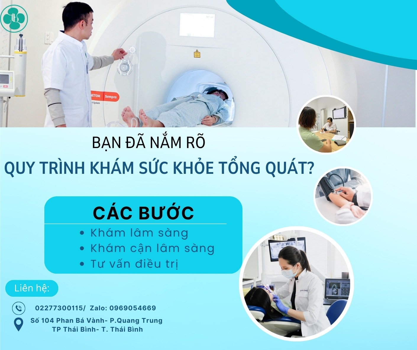 KHÁM SỨC KHỎE ĐỊNH KỲ- ĐỪNG BỎ QUA NHỮNG BƯỚC QUAN TRỌNG