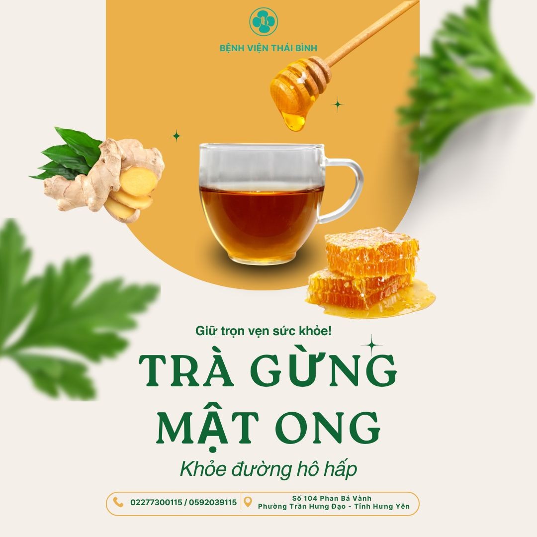 TRÀ GỪNG MẬT ONG – NGƯỜI BẠN VÀNG CHO ĐƯỜNG HÔ HẤP