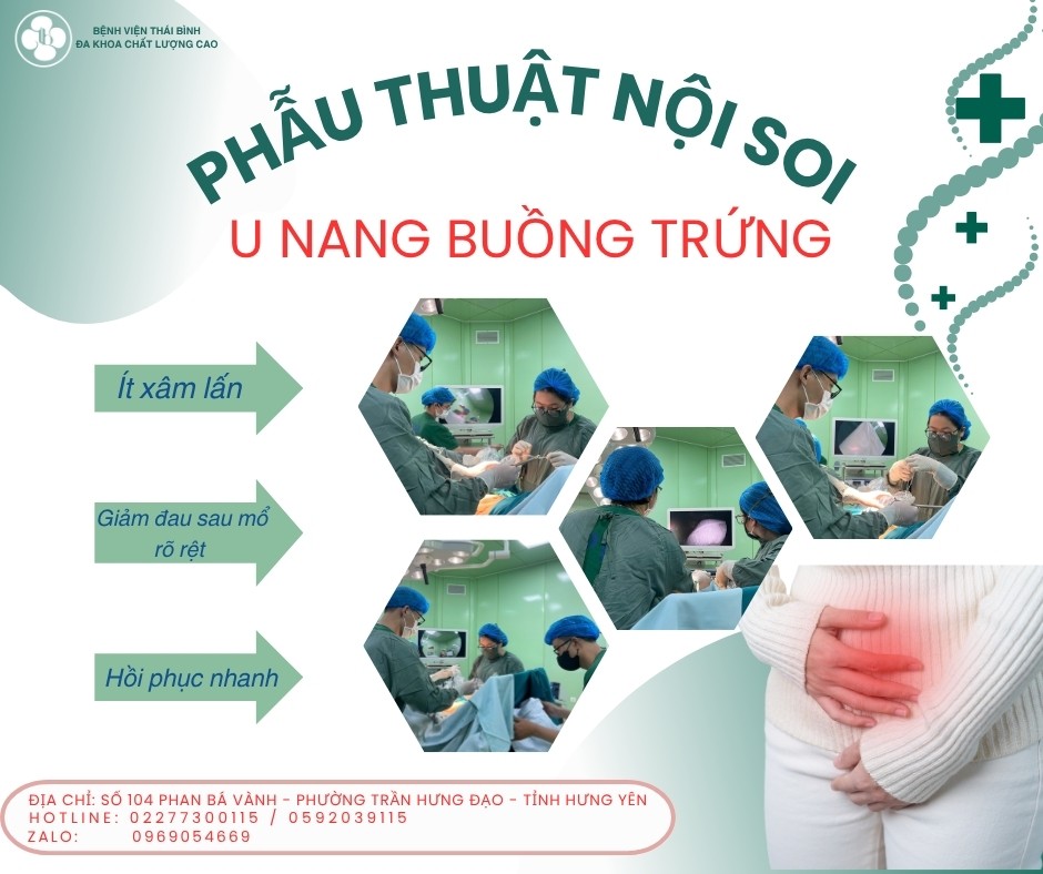 PHẪU THUẬT NỘI SOI U NANG BUỒNG TRỨNG - GIẢI PHÁP NHẸ NHÀNG, AN TOÀN CHO PHỤ NỮ