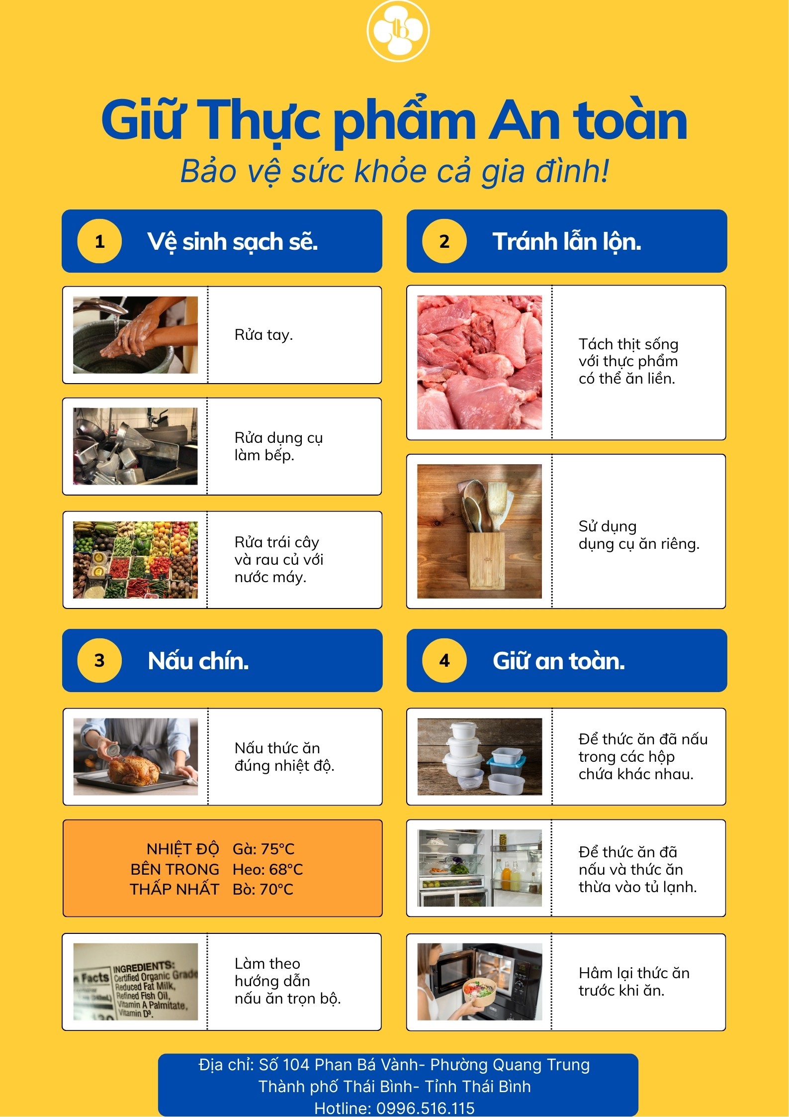 HƯỞNG ỨNG THÁNG HÀNH ĐỘNG VÌ AN TOÀN THỰC PHẨM