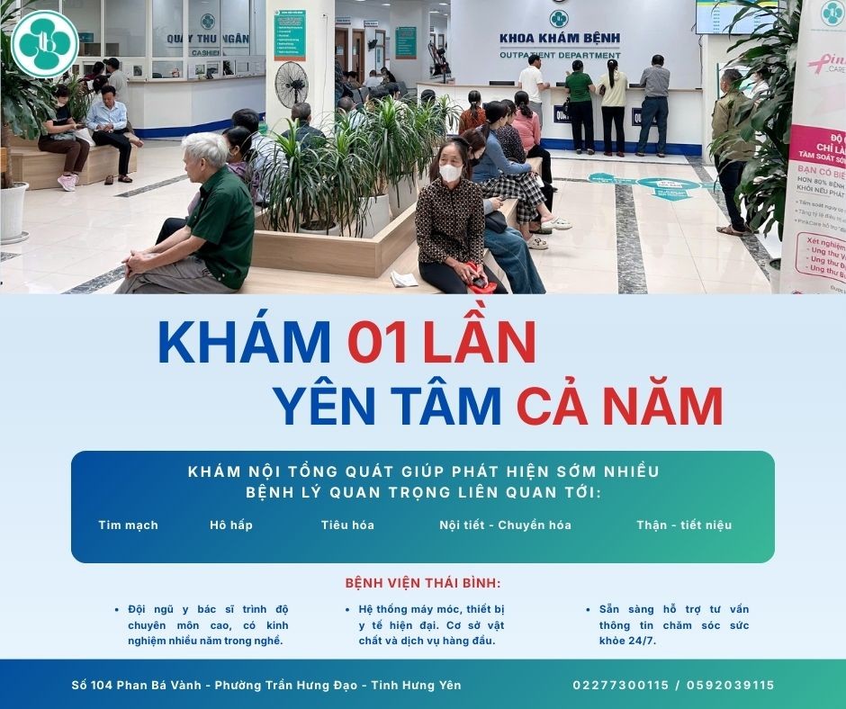 KHÁM NỘI TỔNG QUÁT MỘT LẦN MỖI NĂM GIÚP PHÁT HIỆN BỆNH GÌ?